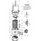 DE Filter, Hayward,  Micro-Clear Vertical Grid, SS Tank 16-150-W016