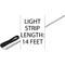 14' PAL Color LED Optics Feature Strip Lt 24v,Diff Lens, 65' 57-330-2134