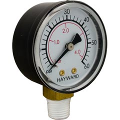 Pressure Gauge, Hayward, 1/4"mpt, 0-45psi, Bottom Mount 14-150-1054