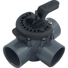 Diverter Valve, Pentair, 2-1/2" Spigot x 2" Slip, 3 Way 26-110-1006