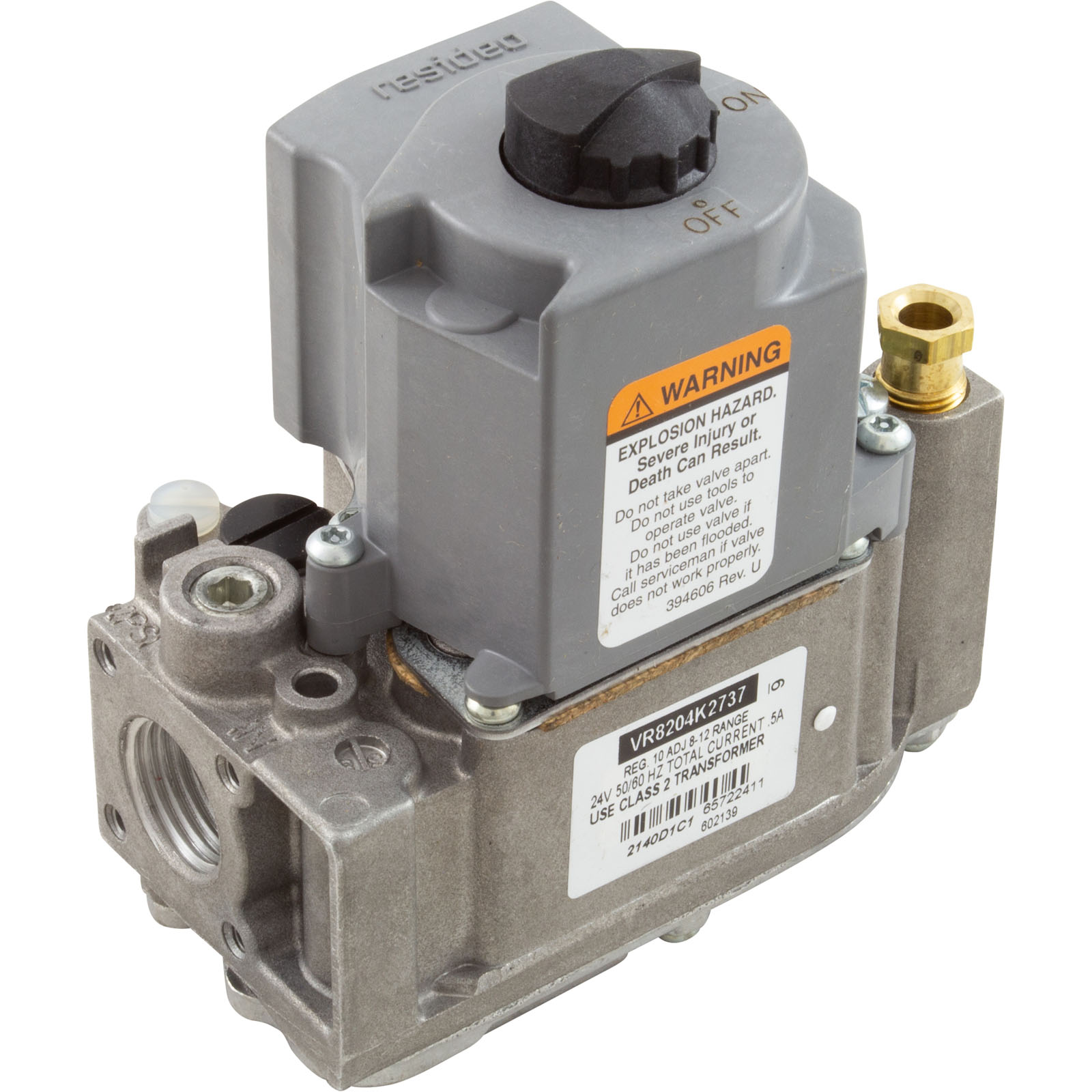 Spas & Pools - 014868F Combination Gas Valve Raypak 106A/156A Propane