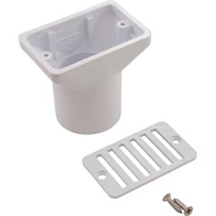 Deck Drain, CMP SP1019, 2"fpt x 2"s x 4", White, Generic 54-605-1280