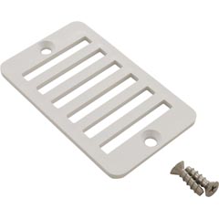 Grate, Hayward Deck Drain SP1019, w/ Screws, White 55-150-1290