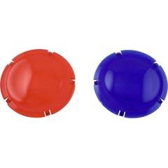 Light Lens Kit, Pent, Am Prod, HiLite, Blue, Red, Plastic 57-110-1300