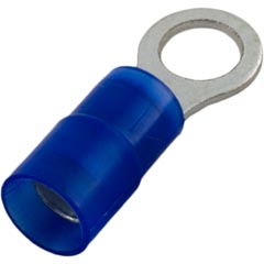 Ring Terminal, 16-14 AWG, #10 Stud, Blue, Quantity 25 60-555-1720