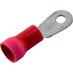 Ring Terminal, 8 AWG, #10 Stud, Red, Quantity 25 60-555-1726